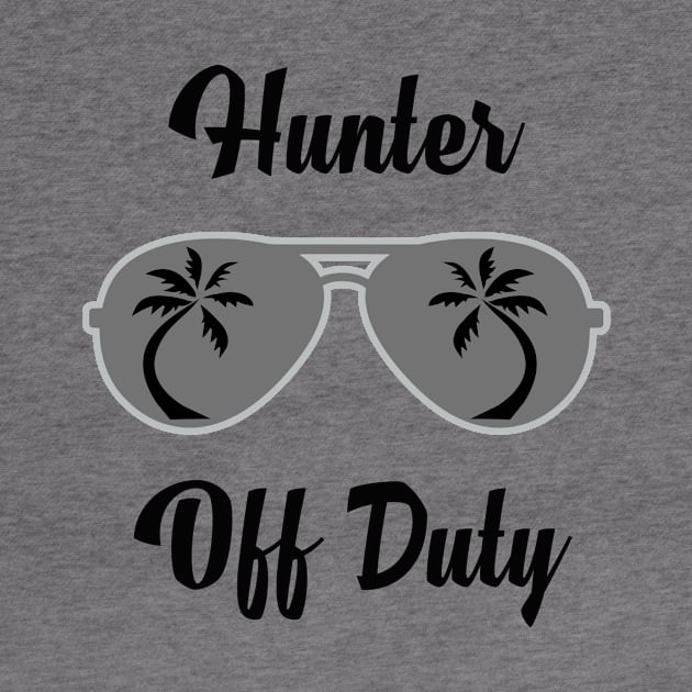 Off Duty Hunter Funny Summer Vacation by chrizy1688